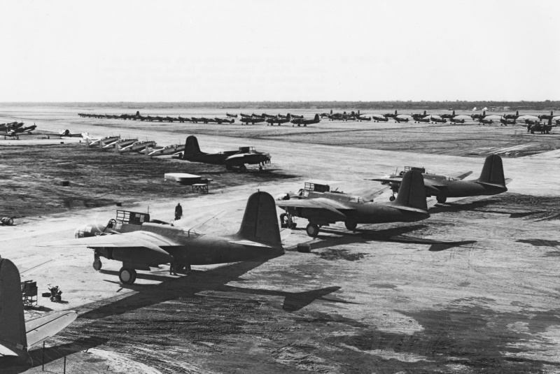 A-20s at Abadan, Iran, on the way to the USSR