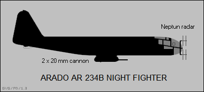 Arado Ar 234B night fighter