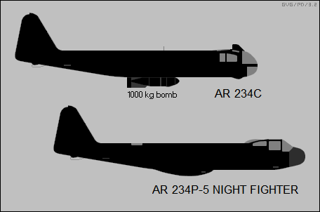 Arado Ar 234C & Ar 234P-5