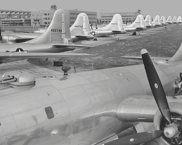 B-29s rolled out at Wichita