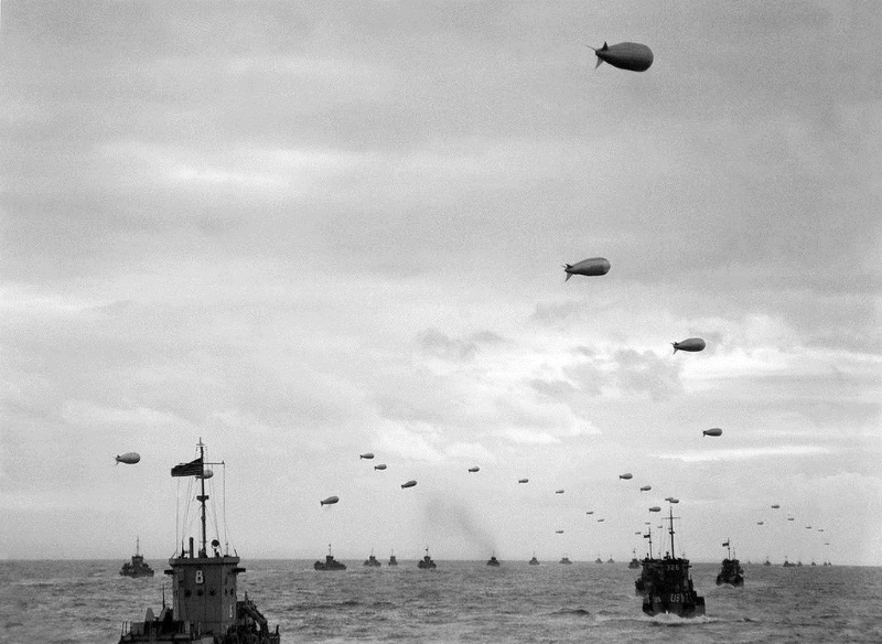barrage balloons for D-Day