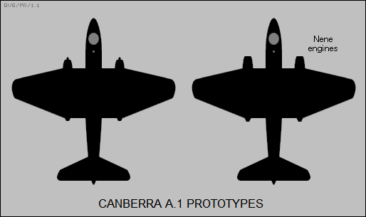 Canberra A.1 prototypes