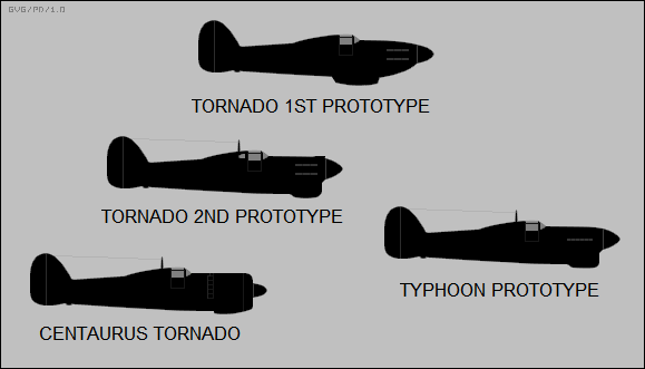 Hawker Tornado / Typhoon prototypes