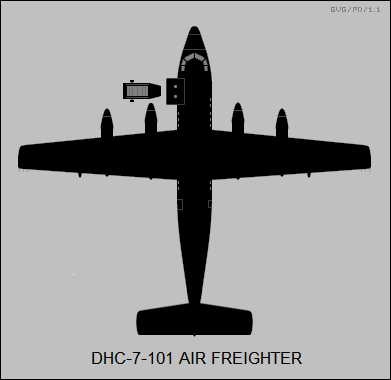 DASH-7-101 cargueiro aéreo