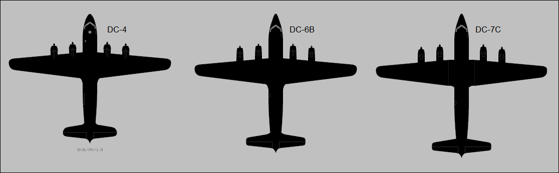 Douglas C-54, DC-6, & DC-7