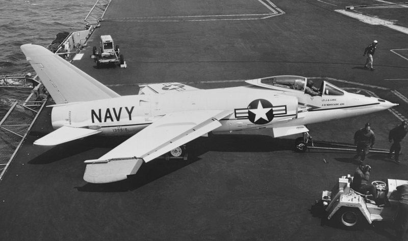 Grumman F9F-2 on BON HOMME RICHARD