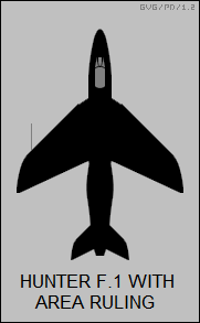 Hunter F.1 with area ruling