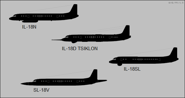 Il-18 special variants