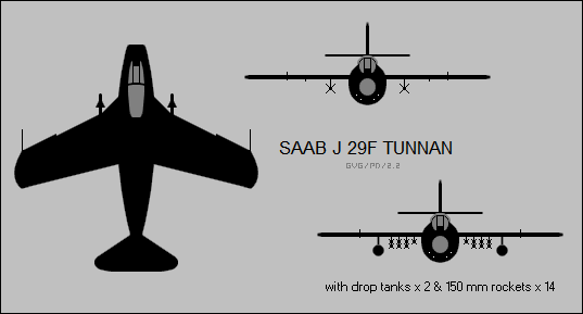 SAAB J 29F Tunnan