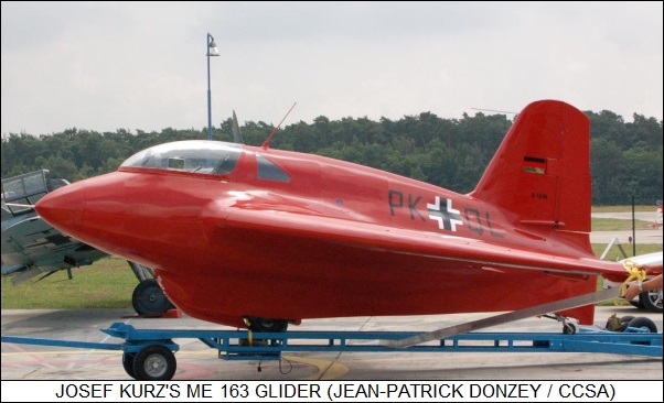 Josef Kurz's Me 163 glider