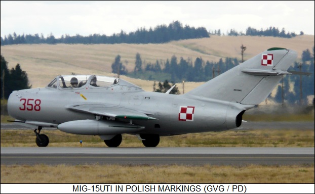 Mikoyan MiG-15UTI in Polish markings