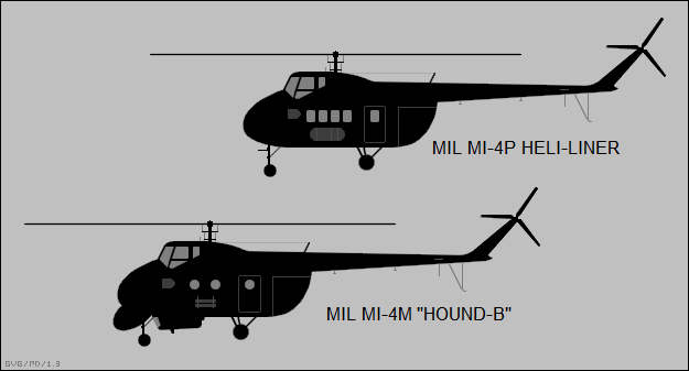 Mil Mi-4P heli-liner, Mi-4M Hound-B
