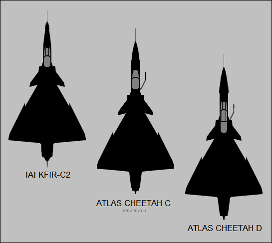 IAI Kfir-C2, Atlas Cheetah C, Atlas Cheetah D