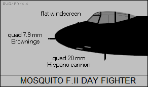 DH Mosquito F.II day fighter