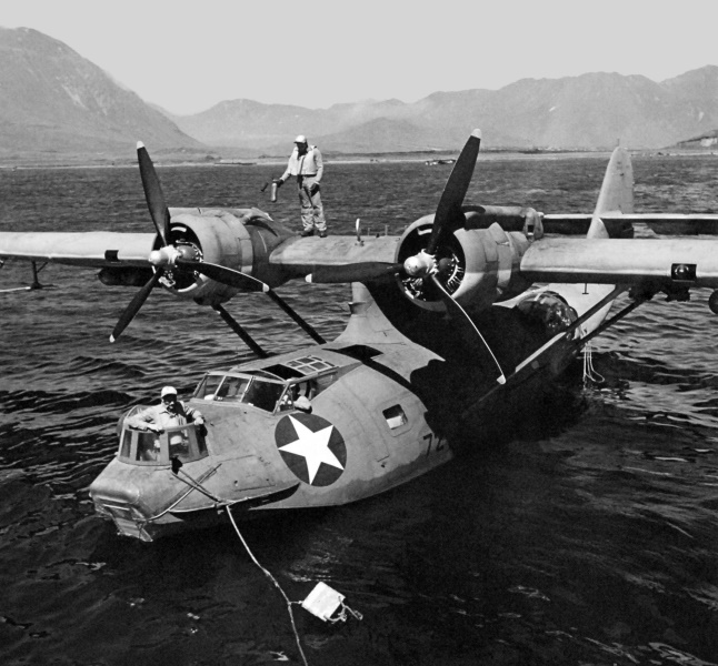 PBY Catalina at anchor in the Aleutians