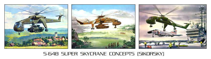 Sikorsky S-64B Super Skycrane concepts
