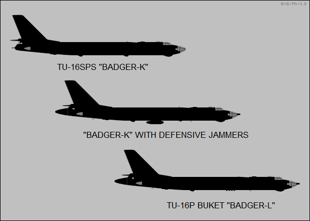 Tupolev Tu-16SPS Badger-K, Tu-16P Badger-L