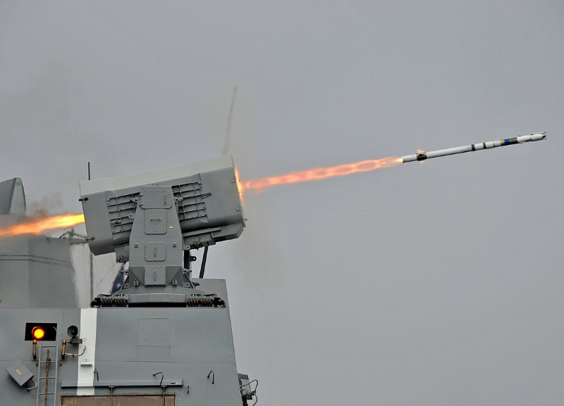 RIM-116 RAM missile launch