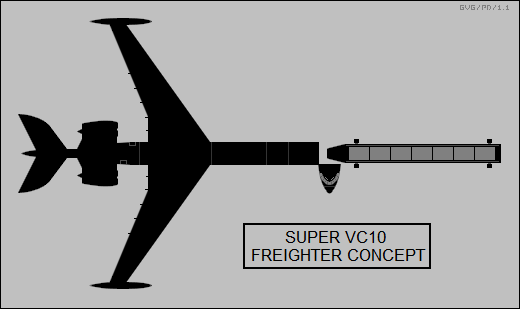 Super VC10 freighter concept