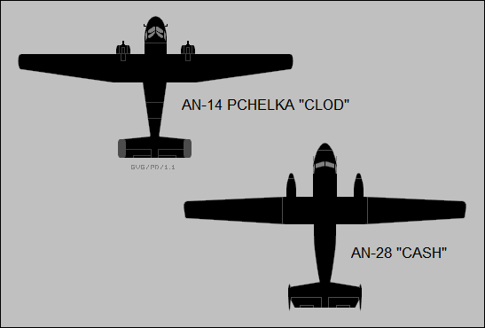 Antonov An-14 Pchelka / Clod, An-28 Cash