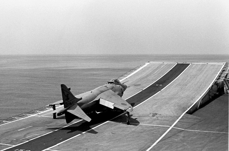 Harrier ski jump take-off