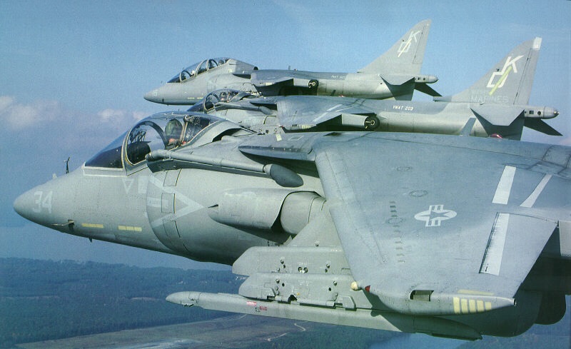 USMC AV-8B Harrier IIs