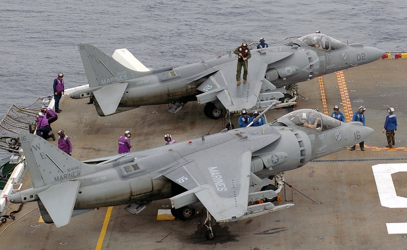 USMC AV-8B+ Harrier IIs