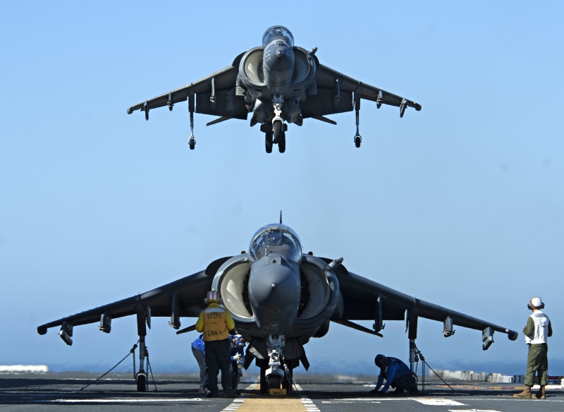 USMC AV-8B+ Harrier IIs