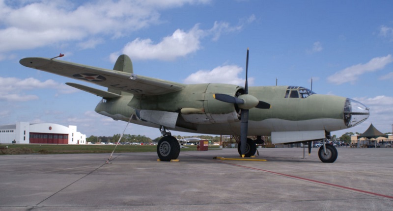 Martin B-26C in flight