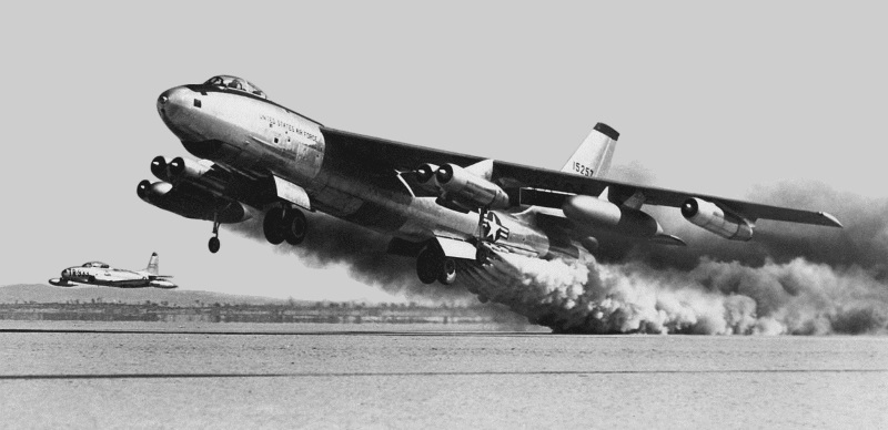 Boeing B-47E JATO take-off