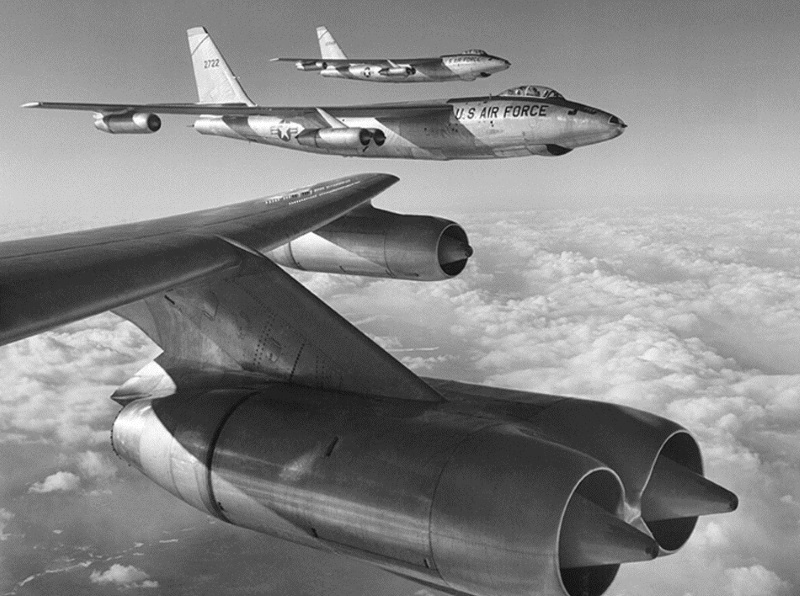 Boeing RB-47Es in formation