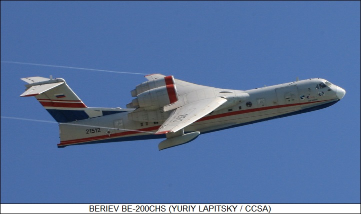 Russian Beriev Be-200 Amphibious Firefighting Aircraft Has Crashed