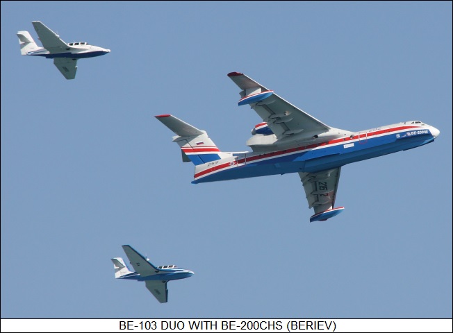 Beriev Be-103 duo with Be-200