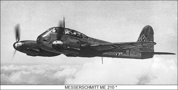 Messerschmitt BF 110 E-21942 Avion de Combat WWII 1:72 ref: F6010