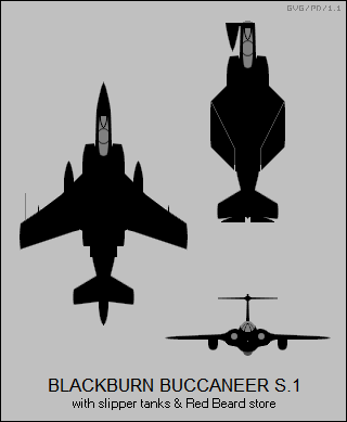 Blackburn Buccaneer S.1 with Red Beard store