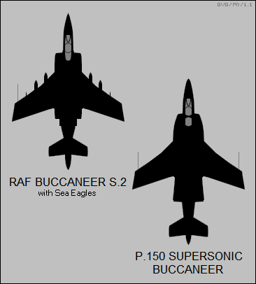 RAF Buccaneer S.2 / P.150 supersonic Buccaneer