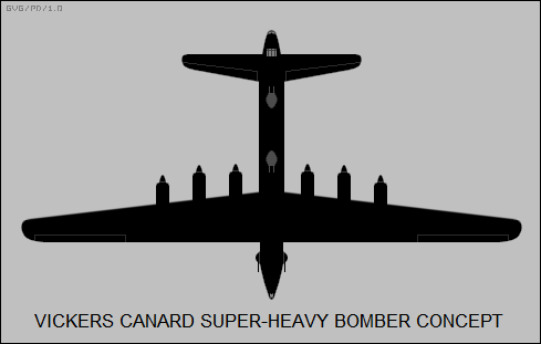 Vickers canard super-heavy bomber concept