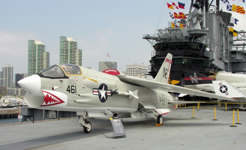 Vought F-8K Crusader on MIDWAY museum