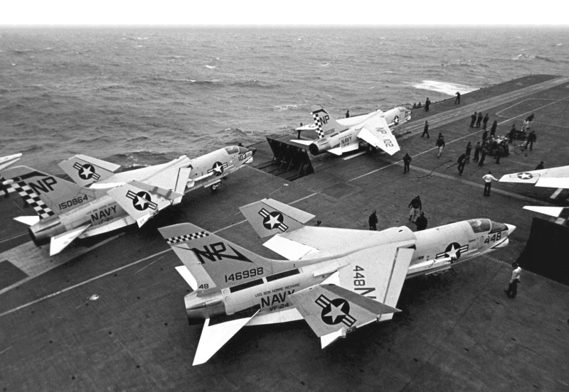 F-8s launching from BON HOMME RICHARD