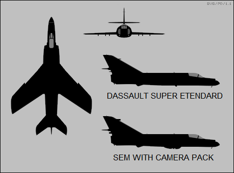 Dassault Super Etendard, SEM with camera pack