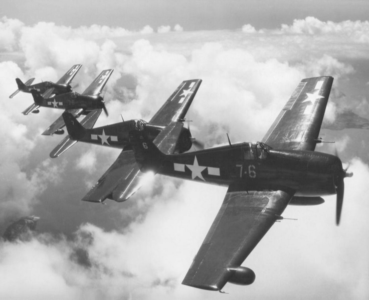 Grumman F6F-5N Hellcat night fighters