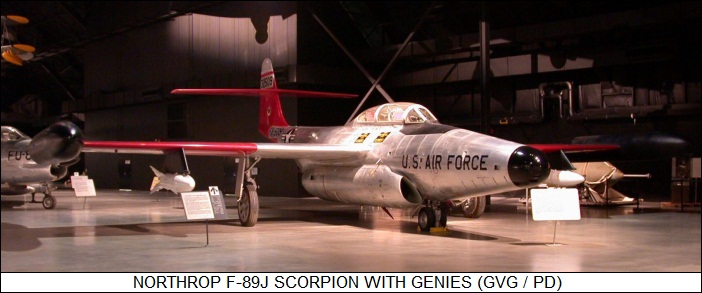 Northrop F-89J Scorpion with Genies