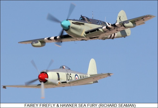 Fairey Firefly with Hawker Sea Fury