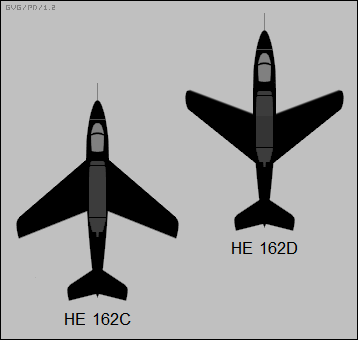 Heinkel He 162C, He 162D