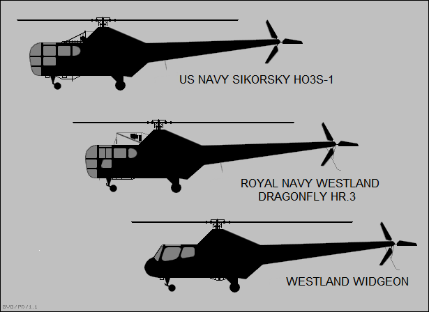 HO3S-1, Dragonfly HR.3 & Widgeon