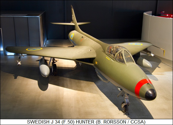 Swedish J 34 (F.50) Hunter