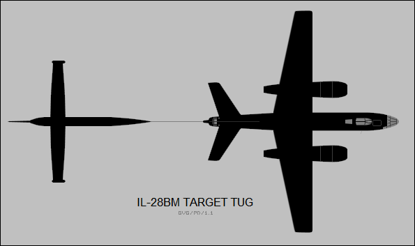 Ilyushin Il-28BM target tug