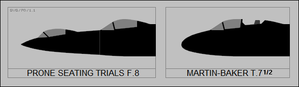 prone seating Meteor F.8, Martin-Baker T.7(1/2)