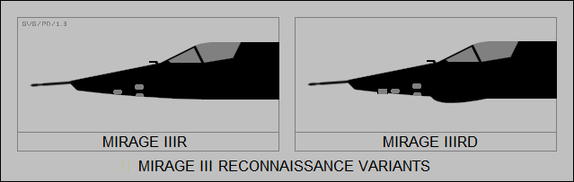 Mirage III reconnaissance variants