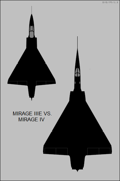 Mirage IIIE versus Mirage IV